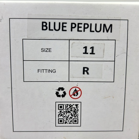 NEW Fuchsia Ballet Flats - Blue Peplum Size 11 - Picture 7 of 8